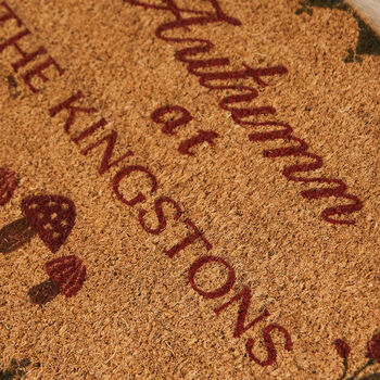 Personalised Autumn Coir Door Mat, 2 of 3