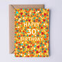 30th Birthday Card For Men, Geometric 30th Card, For Him, thumbnail 1 of 2