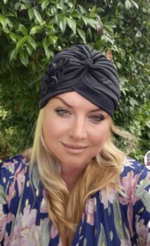 Chemo Turban With Added Sequin Detailing, 10 of 12