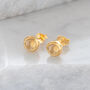 Birthstone Stud Earrings November: Citrine And Silver Or Gold Vermeil, thumbnail 3 of 5