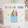 Rainbow Pencil Thank You Card For Teacher, thumbnail 1 of 7