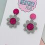 Daisy Flower Earrings, thumbnail 7 of 12