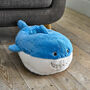 Microwavable Shark Foot Warmer Cozy Heated Slippers For Kids And Adults, thumbnail 3 of 3