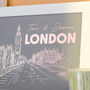 Personalised London Foiled Print Wall Art For The Home, thumbnail 2 of 7