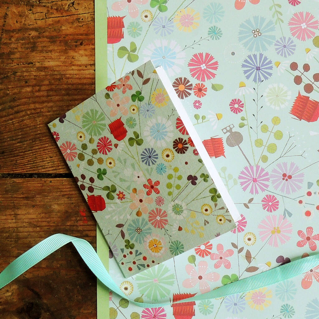 Floral Wrap Two Sheets By Kali Stileman Publishing | notonthehighstreet.com