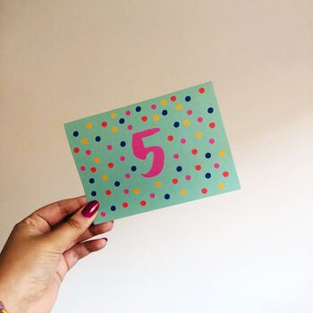 Colourful 5th Birthday Card, 2 of 3