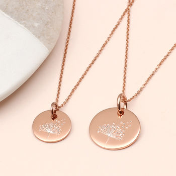 Mother And Daughter Engraved Necklace Set, 3 of 8