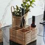 Natural Rattan Holder With Four Dividers, thumbnail 1 of 4