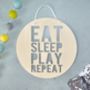 Eat, Sleep, Play, Repeat… Kids Wall Sign, thumbnail 2 of 5