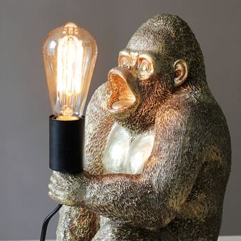 Gold Gorilla Table Lamp, 3 of 8