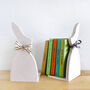Pair Of Little Pink Rabbit Bookends, thumbnail 4 of 4