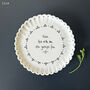 East Of India Porcelain Kitchen Coaster Gift For Friends Have Tea With Me, thumbnail 1 of 4