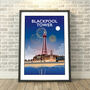 Blackpool Tower Illuminations, Lancashire Print, thumbnail 1 of 5