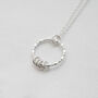 Sterling Silver 40th Birthday Circle Necklace, thumbnail 4 of 10