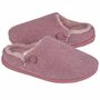 Women's Cosy Mule Slippers In Pink, thumbnail 12 of 12