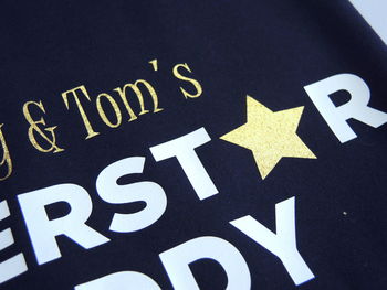 Personalised Superstar Daddy T Shirt, 2 of 12