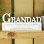 Personalised Grandad Memorial Wooden Ornament, thumbnail 2 of 3