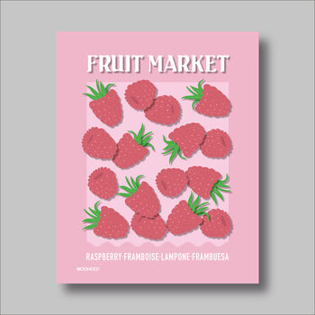Raspberry Fruit Market Print, 2 of 2