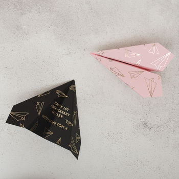 Foiled Paper Plane, Anniversary Card, 2 of 9