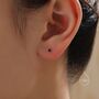 Very Tiny 2mm Black Cz Stud Earrings, thumbnail 1 of 12