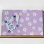Pink Daisy Canvas Magnetic Noticeboard, thumbnail 1 of 2