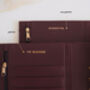 Personalised Vegan Leather A5 Ring Binder Organiser | Chocolate Burgundy, thumbnail 8 of 8