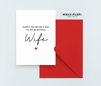 Classic Wife Valentines Day Card, 2 of 4