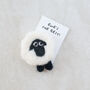 A Big Fluffy Thank Ewe Wool Felt Sheep, thumbnail 2 of 6