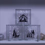 Christmas Nativity Scene Glass Light Blocks, thumbnail 1 of 2