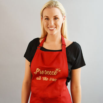 'Prosecco All The Way' Adult Apron, 3 of 7