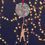 Lasso The Moon Christmas Decoration, thumbnail 3 of 6