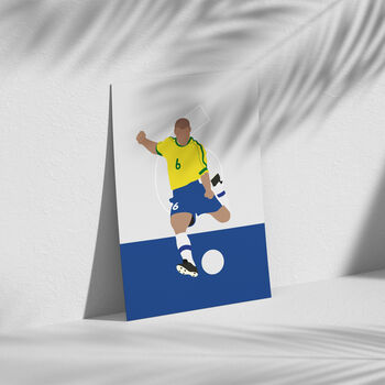 Roberto Carlos Brazil Football Poster, 3 of 3