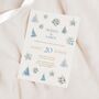 Blue Winter Wedding Invitations, thumbnail 1 of 4