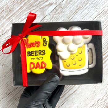 'Cheers And Beers' Biscuit Gift For Fathers Day, 2 of 5