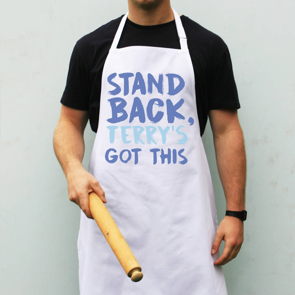 Personalised Stand Back Apron, 1 of 2
