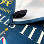 King Charles Coronation Tea Towel Blue, thumbnail 3 of 11