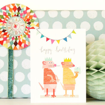 Happy Birthday Meerkat Mini Card, 3 of 4