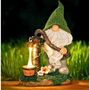 Solar Gonk Garden Ornaments LED Novelty Statue, thumbnail 1 of 5