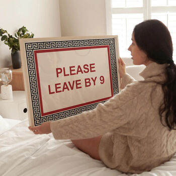 Please Leave By 9pm Print, 2 of 5