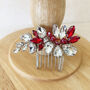 White And Red Christmas Hair Comb, thumbnail 1 of 5