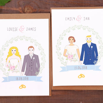 Wedding Day Personalised Mr And Mrs Card, 2 of 5