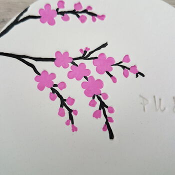 Personalised Pink Cherry Blossom Trinket Dish, 4 of 4