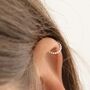 Tiny Silver Bobble Ear Cuff, thumbnail 2 of 6