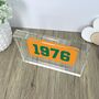 Personalised Year Milestone Giant Crystal Block | Birthday Or Anniversary Gift, thumbnail 8 of 10
