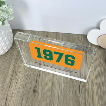 Personalised Year Milestone Giant Crystal Block | Birthday Or Anniversary Gift, 8 of 10