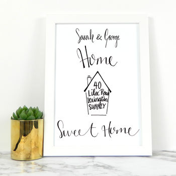 Personalised 'Home Sweet Home' Illustration Print, 2 of 6