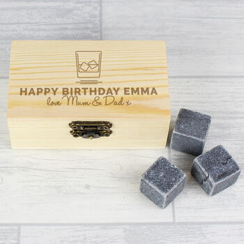 Personalised On The Rocks Whisky Stones Set, 3 of 5