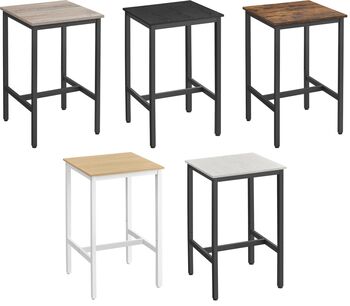 Square Bar Table With Heavy Duty Steel Frame, 12 of 12