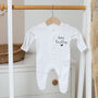 Personalised Baby Name Or Surname Unisex Babygrow, thumbnail 5 of 9