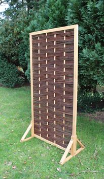 Wicker Garden Divider Panel Stand, 2 of 6